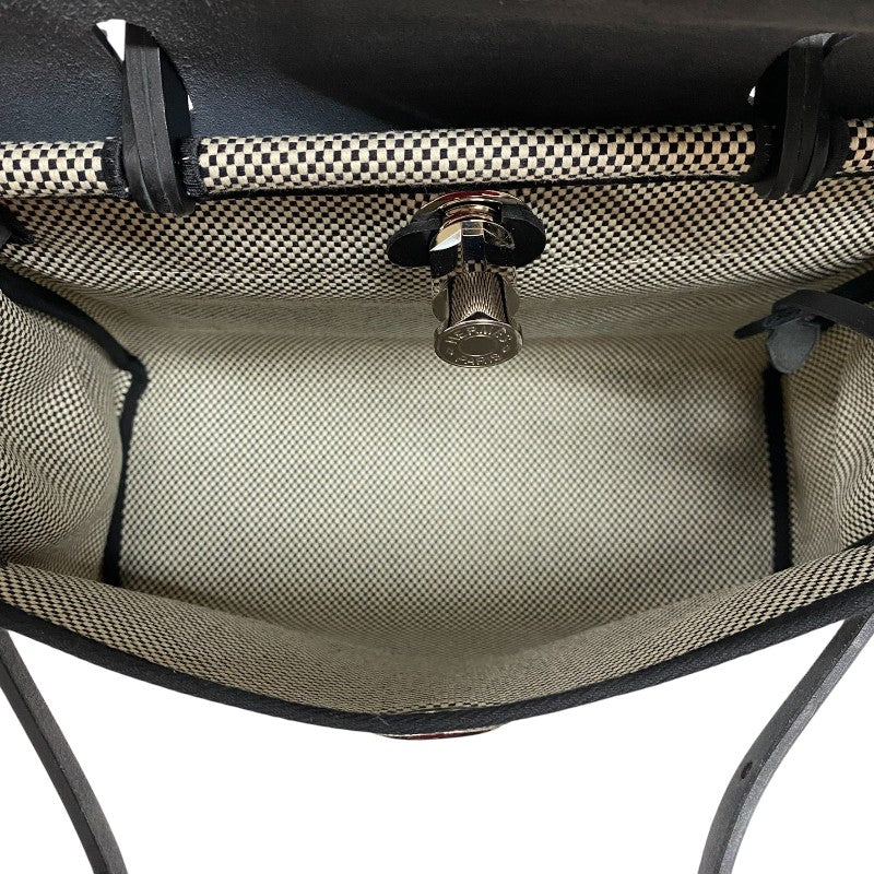 エルメス HERMES エールバッグジップPM U刻 トワル ハンター レディース ショルダーバッグ ハンドバッグ