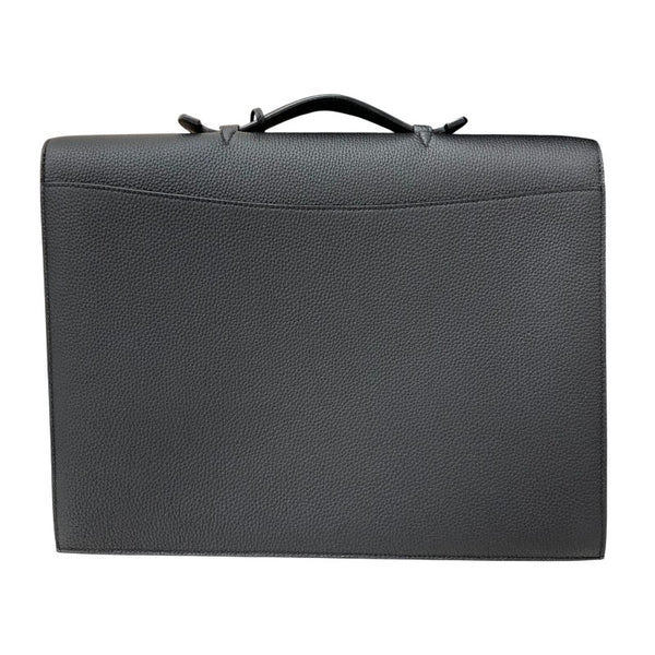 エルメス HERMES サックアデペッシュ38 D刻 ブラック シルバー金具 トゴ メンズ ハンドバッグ