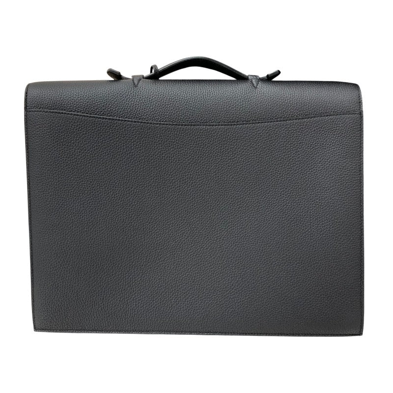 エルメス HERMES サックアデペッシュ38 D刻 ブラック シルバー金具 トゴ メンズ ハンドバッグ
