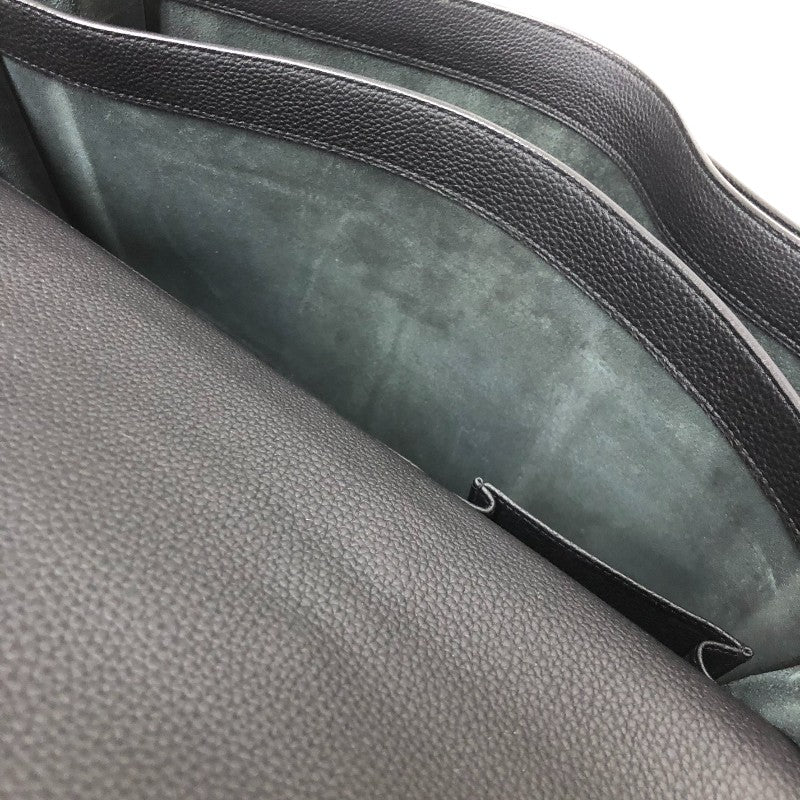 エルメス HERMES サックアデペッシュ38 D刻 ブラック シルバー金具 トゴ メンズ ハンドバッグ