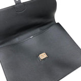 エルメス HERMES サックアデペッシュ38 D刻 ブラック シルバー金具 トゴ メンズ ハンドバッグ