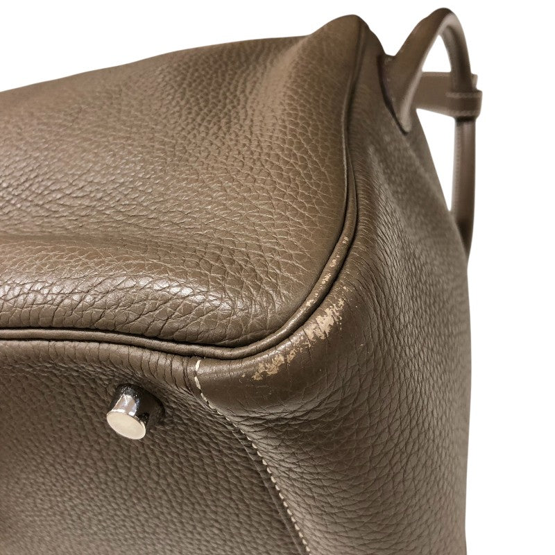 エルメス HERMES リンディ30 X刻 エトゥープ シルバー金具 トリヨン レディース ショルダーバッグ