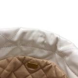 シャネル CHANEL CHANEL22ミニバッグ AS3980 ホワイト ゴールド金具 シャイニーカーフ レディース ショルダーバッグ