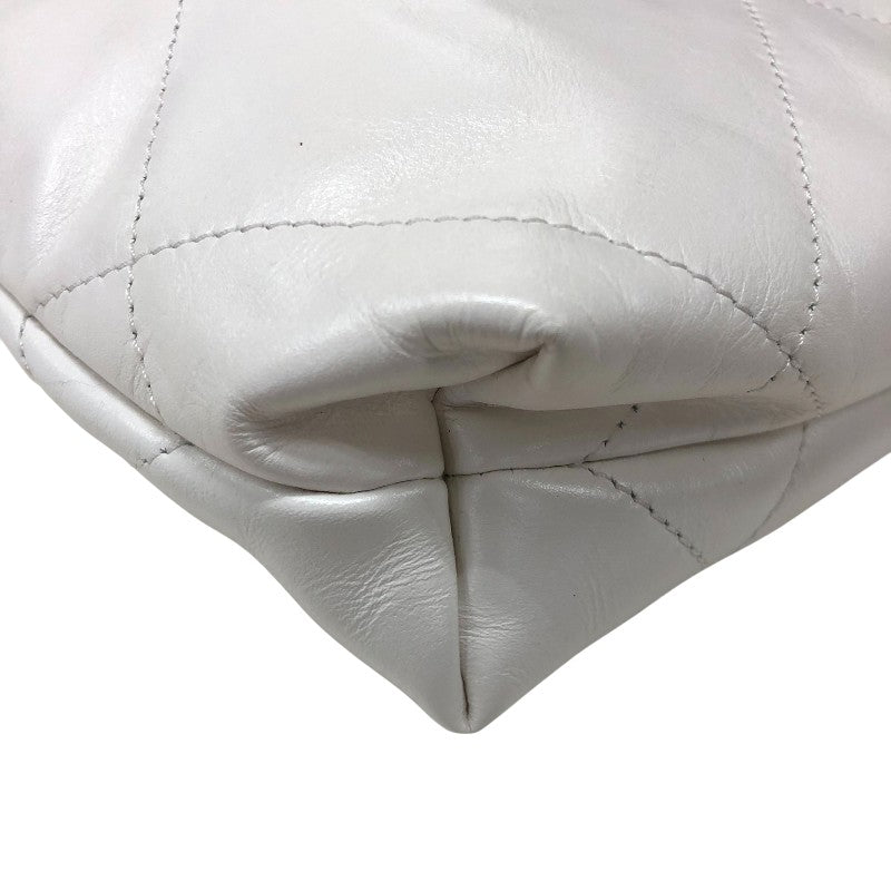 シャネル CHANEL CHANEL22ミニバッグ AS3980 ホワイト ゴールド金具 シャイニーカーフ レディース ショルダーバッグ