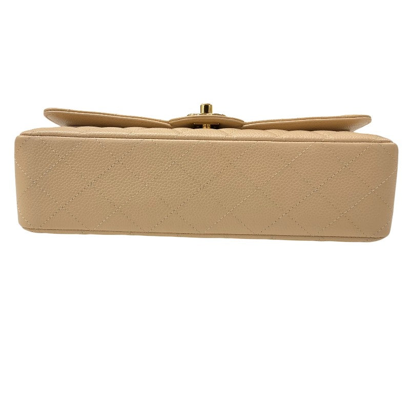 シャネル CHANEL マトラッセ25 A01112 ベージュ ゴールド金具 キャビアスキン レディース ショルダーバッグ