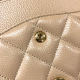 シャネル CHANEL マトラッセ30 A58600 ベージュ ゴールド金具 キャビアスキン レディース ショルダーバッグ