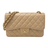 シャネル CHANEL マトラッセ30 A58600 ベージュ ゴールド金具 キャビアスキン レディース ショルダーバッグ
