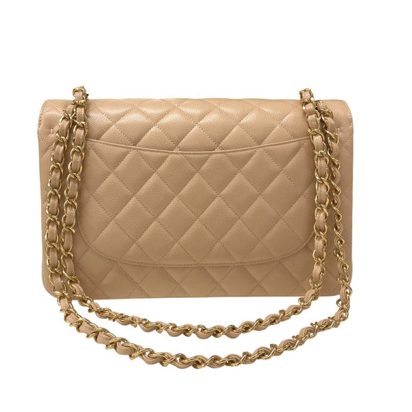 シャネル CHANEL マトラッセ30 A58600 ベージュ ゴールド金具 キャビアスキン レディース ショルダーバッグ