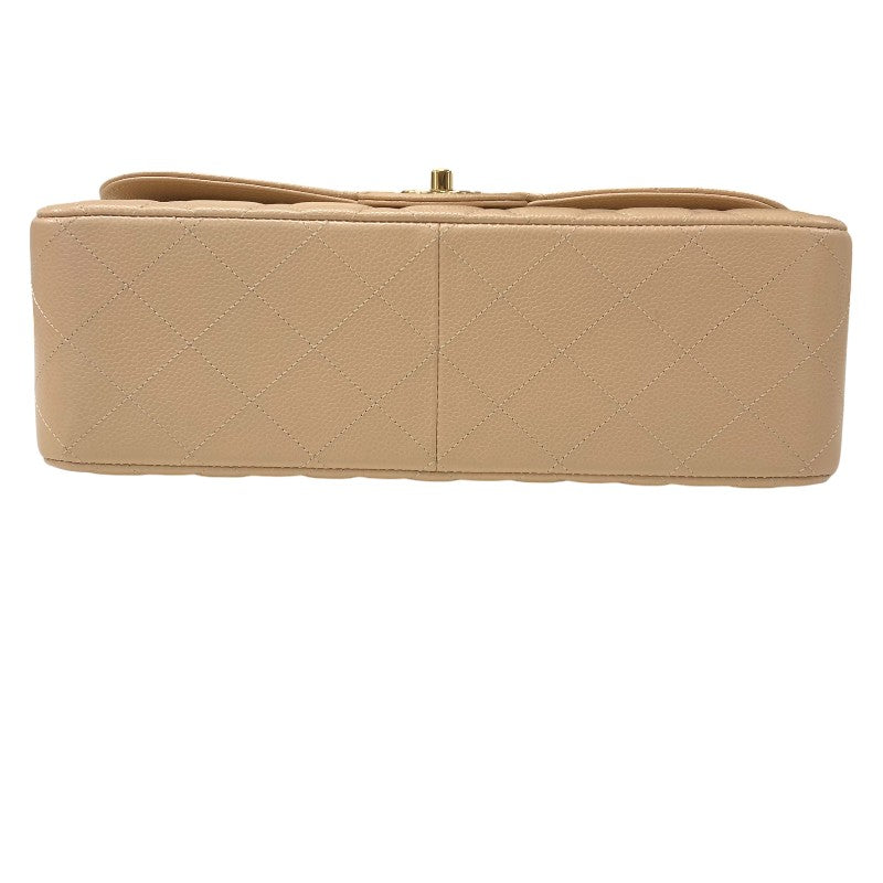シャネル CHANEL マトラッセ30 A58600 ベージュ ゴールド金具 キャビアスキン レディース ショルダーバッグ