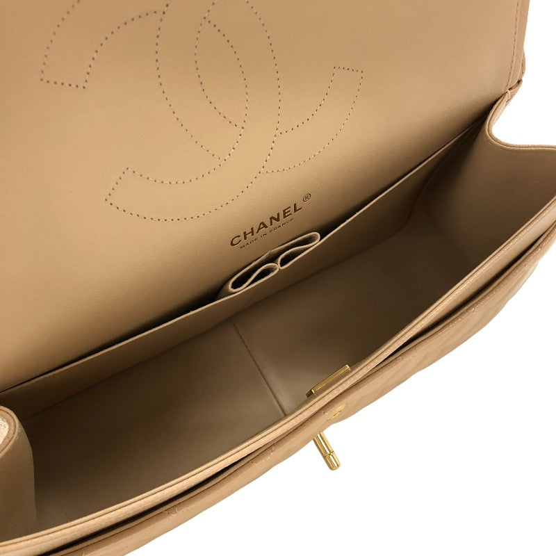 シャネル CHANEL マトラッセ30 A58600 ベージュ ゴールド金具 キャビアスキン レディース ショルダーバッグ