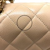 シャネル CHANEL マトラッセ30 A58600 ベージュ ゴールド金具 キャビアスキン レディース ショルダーバッグ