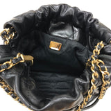 シャネル CHANEL CHANEL22ミニバッグ AS3980 ブラック ゴールド金具 シャイニーカーフ レディース ショルダーバッグ