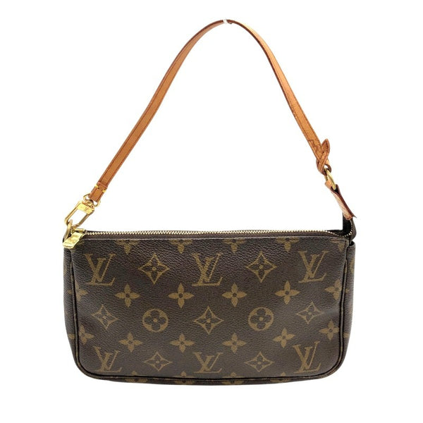 ルイ・ヴィトン LOUIS VUITTON ポシェット・アクセソワール M51980 ブラウン×GD金具 モノグラムPVC/レザー レディース ハンドバッグ