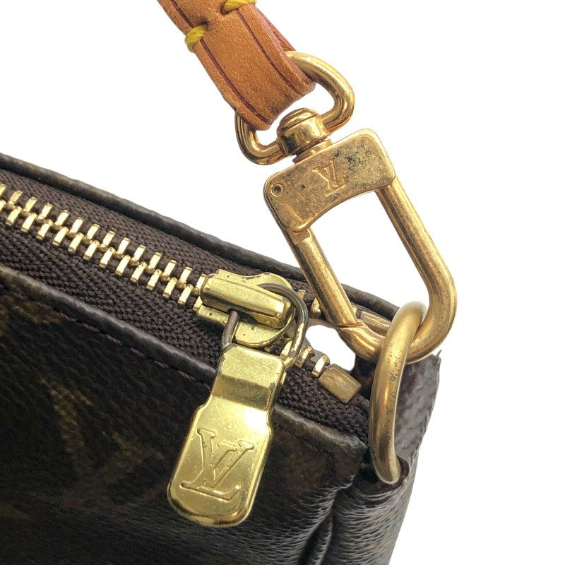 ルイ・ヴィトン LOUIS VUITTON ポシェット・アクセソワール M51980 ブラウン×GD金具 モノグラムPVC/レザー レディース ハンドバッグ