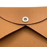 エルメス HERMES カルヴィ W刻 (2024年製) ゴールド/シルバー金具 エプソン レディース コインケース