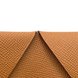 エルメス HERMES カルヴィ W刻 (2024年製) ゴールド/シルバー金具 エプソン レディース コインケース