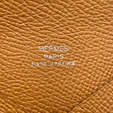 エルメス HERMES カルヴィ W刻 (2024年製) ゴールド/シルバー金具 エプソン レディース コインケース