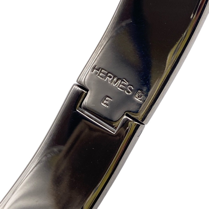 エルメス HERMES クリッククラックPM ピンク/シルバー エナメル・メタル アクセサリー