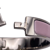 エルメス HERMES クリッククラックPM ピンク/シルバー エナメル・メタル アクセサリー