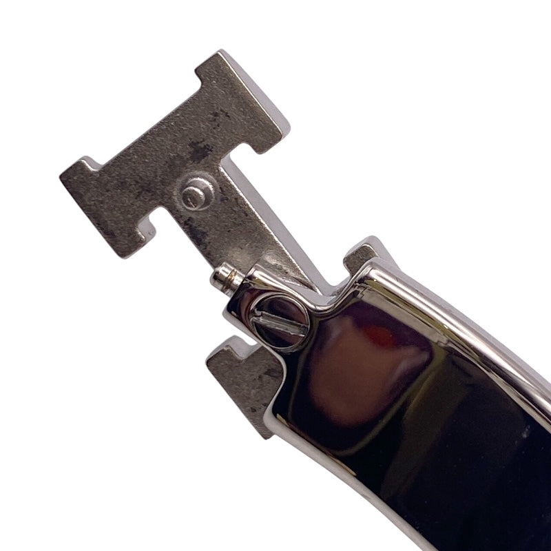 エルメス HERMES クリッククラックPM ピンク/シルバー エナメル・メタル アクセサリー