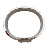 エルメス HERMES クリッククラックPM ホワイト/シルバー エナメル・メタル アクセサリー