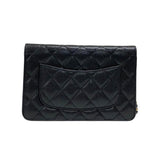 シャネル CHANEL マトラッセ チェーンウォレット AP0250 ブラック ゴールド金具 キャビアスキン レディース ショルダーバッグ クラッチバッグ