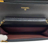 シャネル CHANEL マトラッセ チェーンウォレット AP0250 ブラック ゴールド金具 キャビアスキン レディース ショルダーバッグ クラッチバッグ