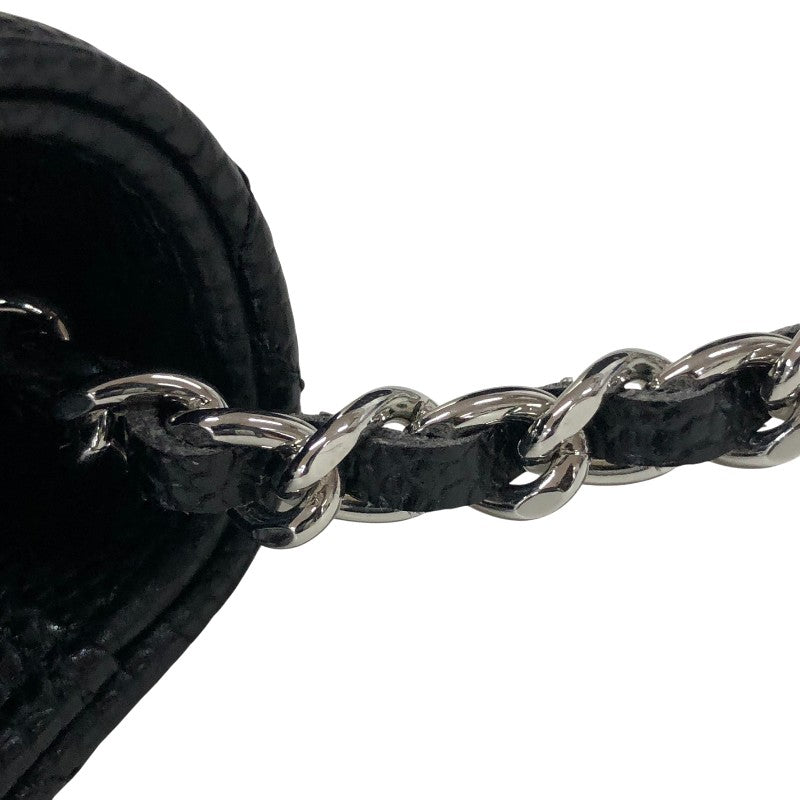 シャネル CHANEL マトラッセ チェーンウォレット AP0250 ブラック シルバー金具 キャビアスキン レディース ショルダーバッグ