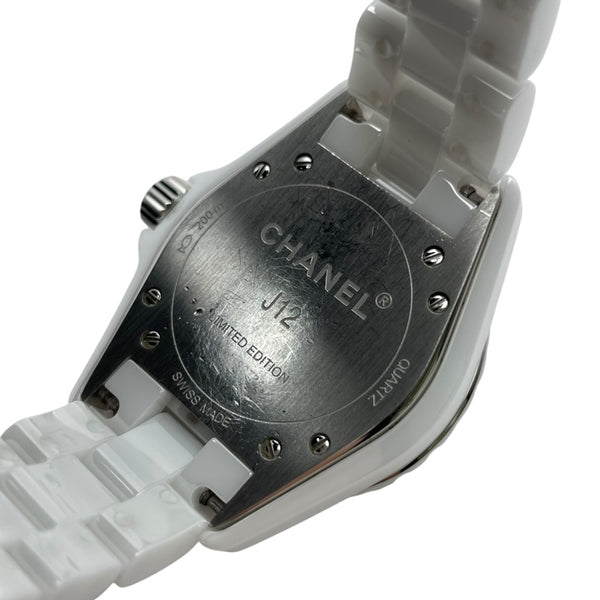 シャネル CHANEL J12 グラフィティ 33MM 世界1200本限定 H5239 ホワイト セラミック/SS レディース 腕時計