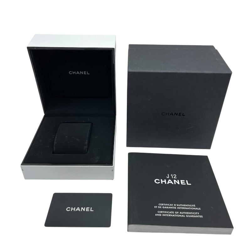 シャネル CHANEL J12 グラフィティ 33MM 世界1200本限定 H5239 ホワイト セラミック/SS レディース 腕時計