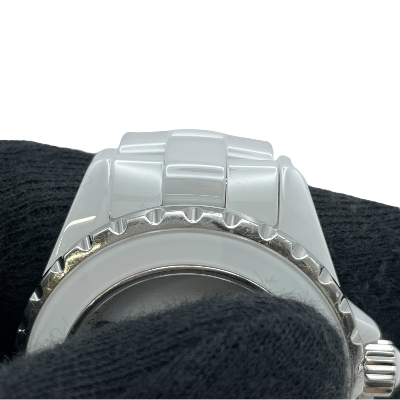 シャネル CHANEL J12 グラフィティ 33MM 世界1200本限定 H5239 ホワイト セラミック/SS レディース 腕時計