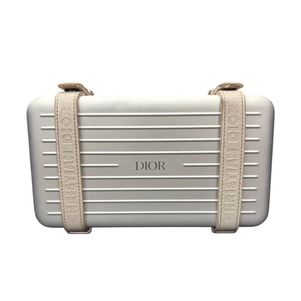 クリスチャン・ディオール Christian Dior パーソナルクラッチ RIMOWA 2DRCA295YWT シルバー アルミ メンズ ショルダーバッグ