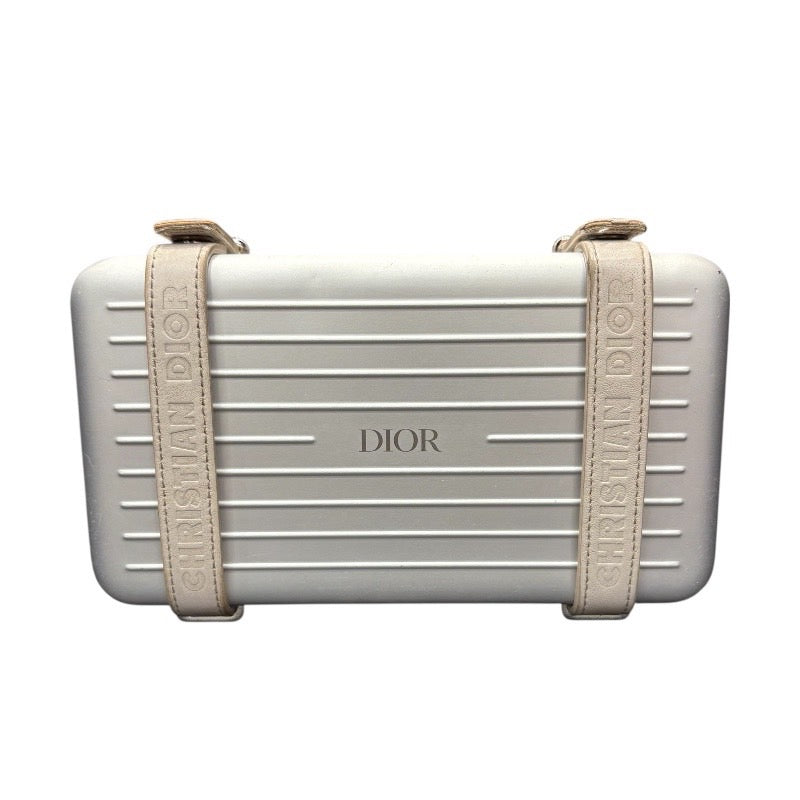 クリスチャン・ディオール Christian Dior パーソナルクラッチ RIMOWA 2DRCA295YWT シルバー アルミ メンズ ショルダーバッグ