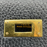 エルメス HERMES ケリー32 外縫い 〇 ブラック GD金具 アルデンヌ レディース ショルダーバッグ