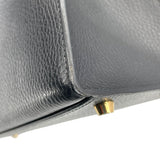 エルメス HERMES ケリー32 外縫い 〇 ブラック GD金具 アルデンヌ レディース ショルダーバッグ