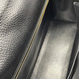 エルメス HERMES ケリー32 外縫い 〇 ブラック GD金具 アルデンヌ レディース ショルダーバッグ