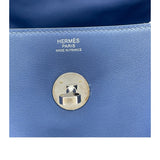 エルメス HERMES リンディ30 トレサージュ C刻 ブルーブラインド カプシーヌ　SV金具 スイフト・エプソン レディース トートバッグ