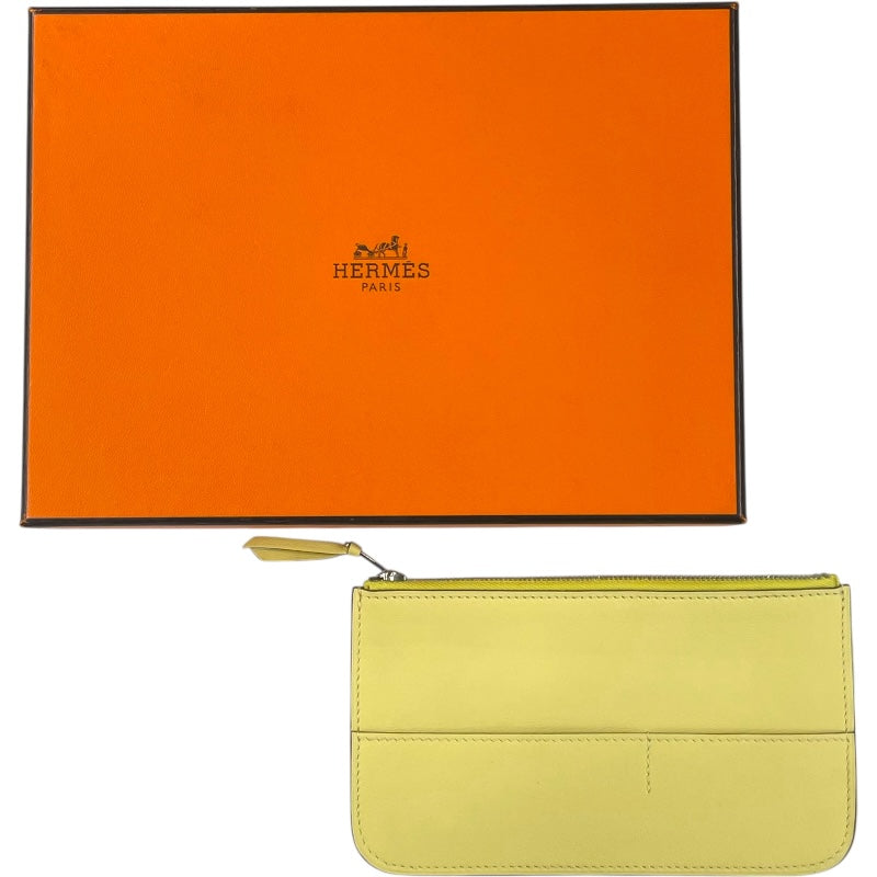 エルメス HERMES ドゴンGM T刻 ジョーヌプッサン SV金具 スイフト レディース 長財布