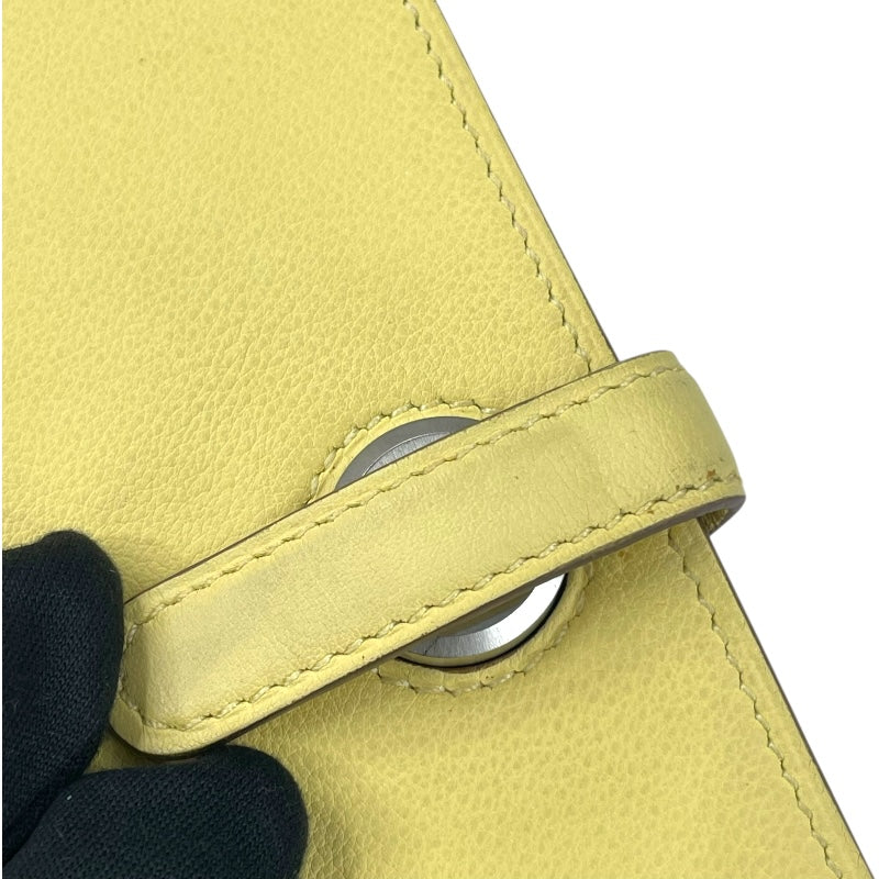 エルメス HERMES ドゴンGM T刻 ジョーヌプッサン SV金具 スイフト レディース 長財布