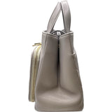 シャネル CHANEL ビジネス アフィニティ スモール ショッピングバッグ A93750 グレー GD金具 キャビアスキン レディース ショルダーバッグ
