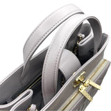 シャネル CHANEL ビジネス アフィニティ スモール ショッピングバッグ A93750 グレー GD金具 キャビアスキン レディース ショルダーバッグ