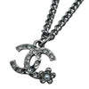 シャネル CHANEL ココマークチェーンネックレス シルバー メタル・ラインストーン・パール アクセサリー