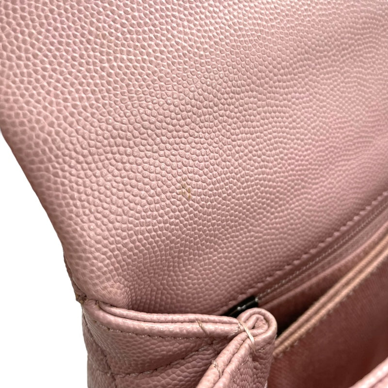 シャネル CHANEL ココハンドルXS A92990 23番台 ピンク SV金具 キャビアスキン レディース ショルダーバッグ