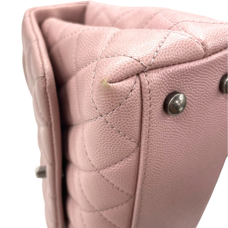 シャネル CHANEL ココハンドルXS A92990 23番台 ピンク SV金具 キャビアスキン レディース ショルダーバッグ