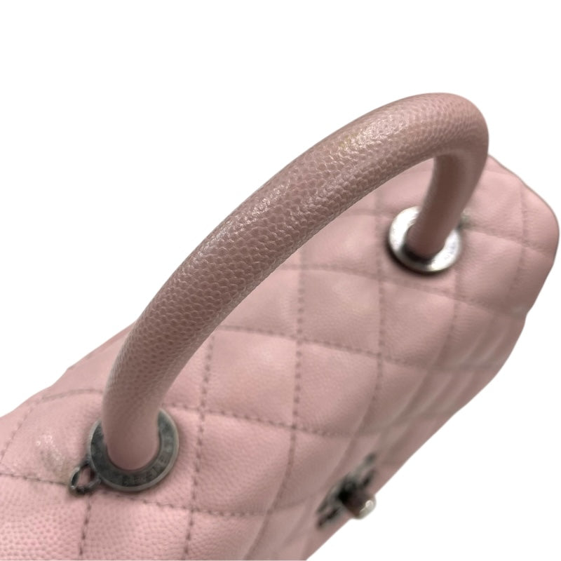 シャネル CHANEL ココハンドルXS A92990 23番台 ピンク SV金具 キャビアスキン レディース ショルダーバッグ