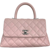 シャネル CHANEL ココハンドルXS A92990 23番台 ピンク SV金具 キャビアスキン レディース ショルダーバッグ