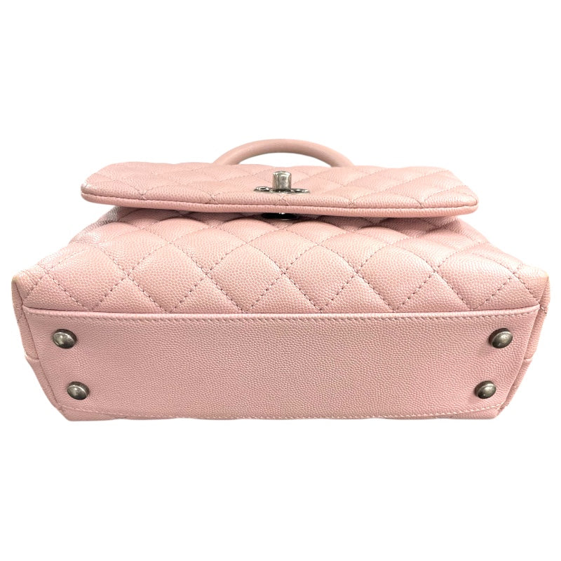 シャネル CHANEL ココハンドルXS A92990 23番台 ピンク SV金具 キャビアスキン レディース ショルダーバッグ