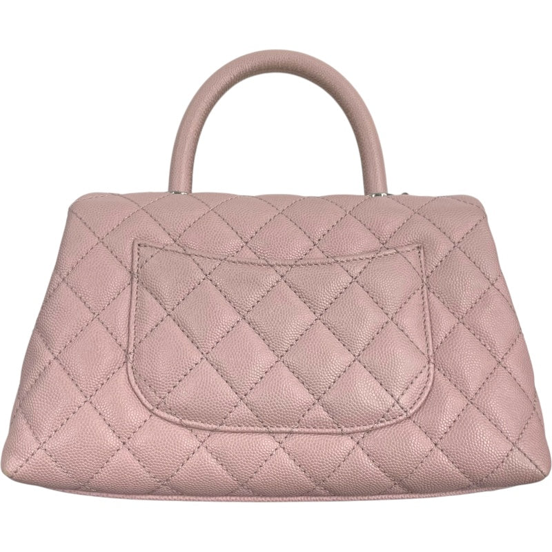 シャネル CHANEL ココハンドルXS A92990 23番台 ピンク SV金具 キャビアスキン レディース ショルダーバッグ