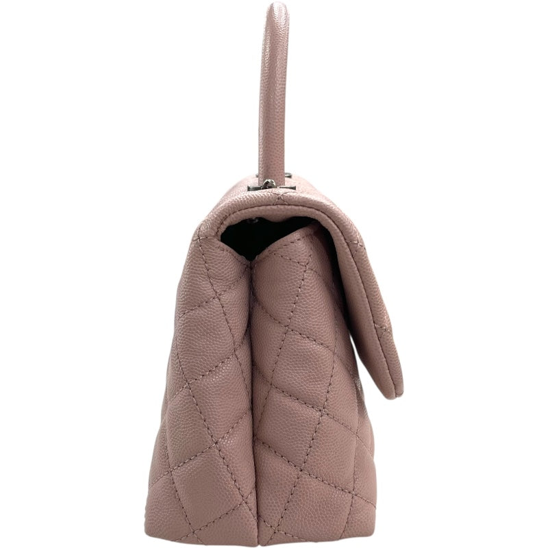 シャネル CHANEL ココハンドルXS A92990 23番台 ピンク SV金具 キャビアスキン レディース ショルダーバッグ