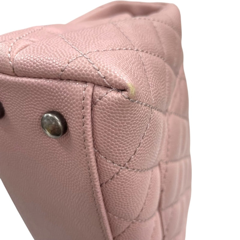 シャネル CHANEL ココハンドルXS A92990 23番台 ピンク SV金具 キャビアスキン レディース ショルダーバッグ